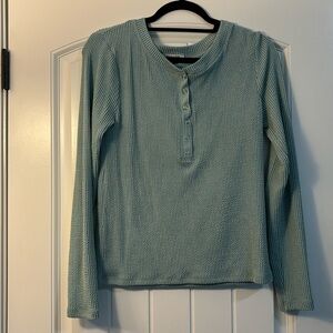 Light Blue Button down Top